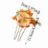 Sweet Water-Sprinkling Festival Hair Clip Fresh Vintage Frangipani Hair Stick Fabric Artificial Pearl Egg Flower Duckbill Clip
