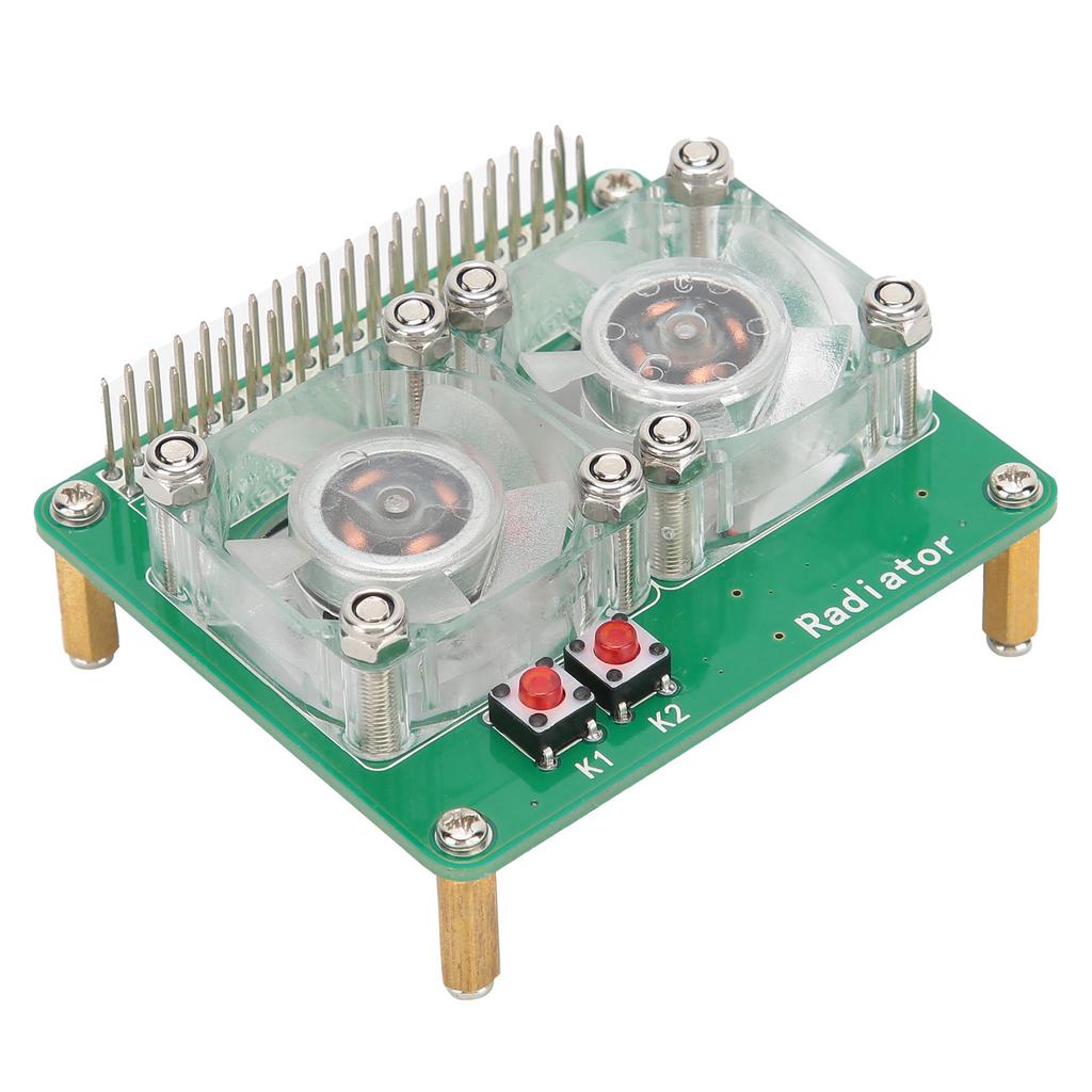 Kühlgebläse-Modul Dual-Kühler Erweiterungsplatine Computerzubehör für Raspberry Pi