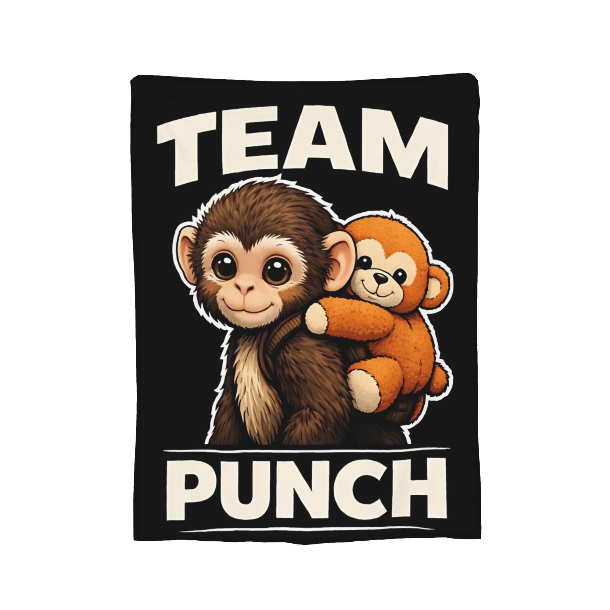 

Punch Monkey Brave Little Soul Fleece Blankets Awesome Throw Blanket for Home 150*125cm Bedspread, 150x200cm