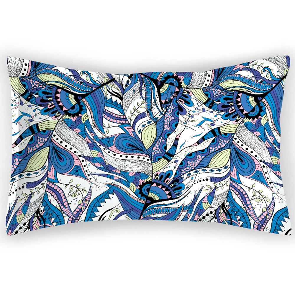 Retro Ethnic Style Flower Pillowcase Digital Printing Summer Geometric Pillowcase Single Double Four Seasons Pillowcase