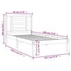 Solid Wood Bed Frame without Mattress 90 x 190 cm Pine