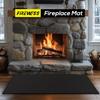 Hearth Rugs for Fireplaces Fire Resistant Mat, 42x24 Inches Fireproof Fireplace Mat Hearth Area Rug, Hearth Pad for Wood Stove Fireplace
