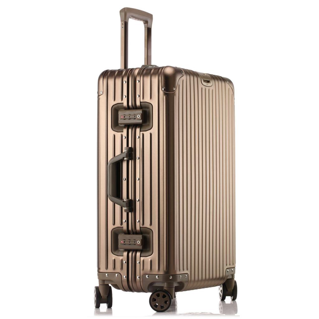 20" Classic Aluminum-Magnesium Alloy Suitcase with Customs Lock