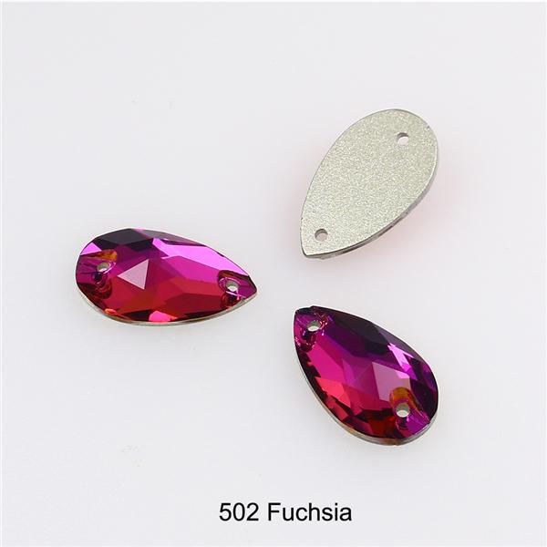 Dongzhou Waterdrop Sew On Rhinestones Flatback Crystal Loose Crystal Stone Beads Garment Shoes Diy Sewing Accessories