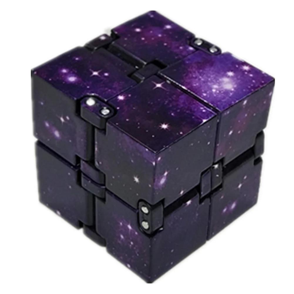 

Mini Fidget Block Infinity Cube Galaxy Space Sensory Desk Toy Fidget Block Magic Puzzle Flip Cube For Teens Adult Birthday Gifts (As shown-21928)-