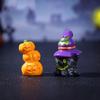 Resin Pumpkins Skull Ghosty Statue Garden Decors Halloween Miniature Figurines Ornaments Halloween Party Decorations