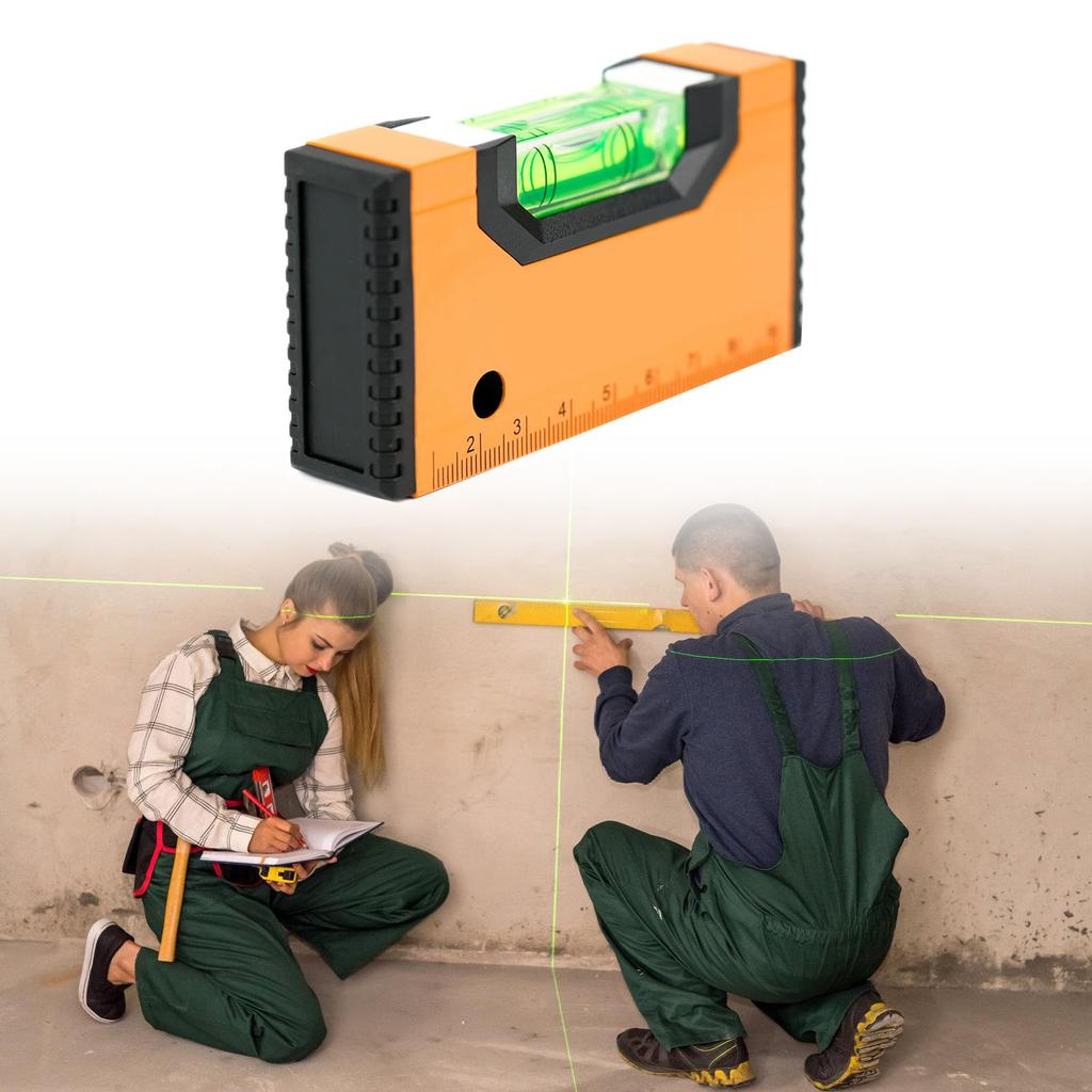 High Precise Magnetic Level Tool Instrument With Easy to Read Indicators Suitable For Home DIY Projects & Metal Surfaces