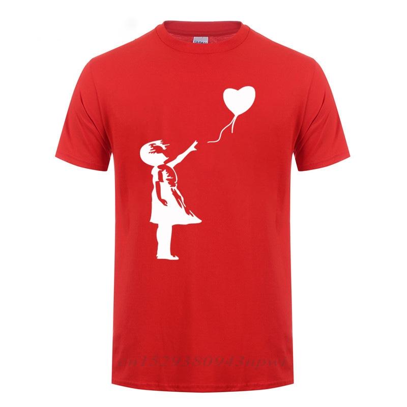 Floating Balloon Guys Banksy Theres Always Hope Fashion T Shirt For Unisex Male Short Sleeve O Neck Cotton Casual TShirt Tshirt