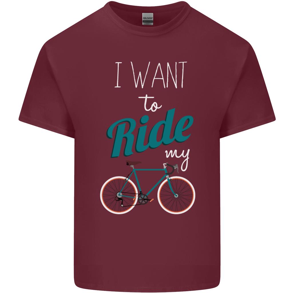 I Want To Ride My Bike Cycling Cyclist Unisexs Light Cotton TShirt