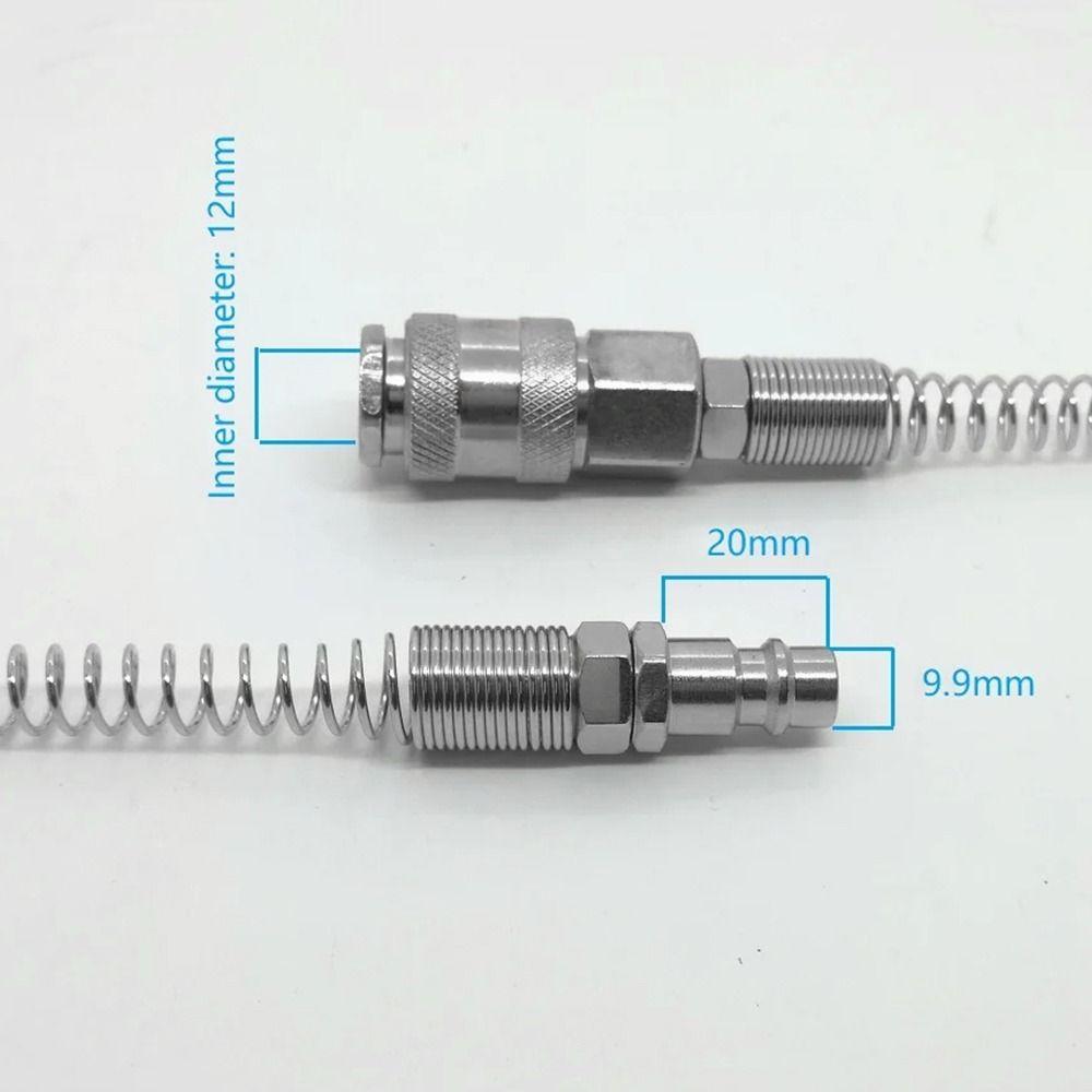 1Pcs with Protective Spring Pneumatic Quick Coupling Iron Plated Nickel SP PP 20 30 40 Air Hose Connector Standard EU