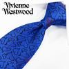 Vivienne Westwood Tie VW15 (8.5cm Wide) Blue/Black [Used]