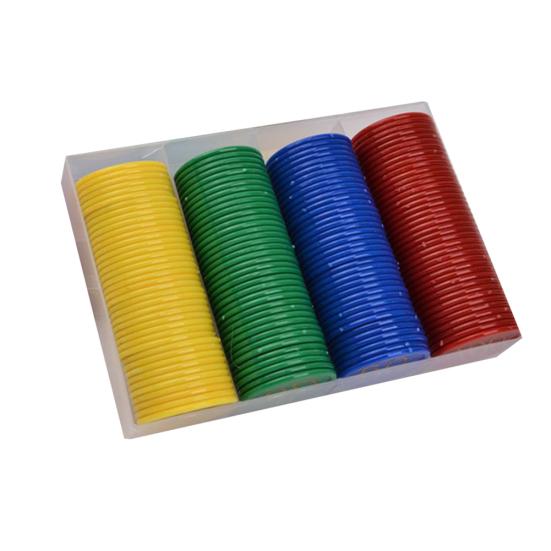 160Pcs/Set Face Value Poker Round Chips Counting Number Toy Game Party Props