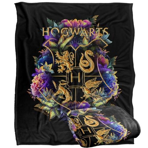 Harry Potter Hogwarts Floral Blanket