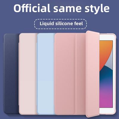 Soft Silicone 3 Fold Case for 2022 iPad 10 10.2 Inch iPad Pro 11 Mini 6 Air 5 Protective Cover
