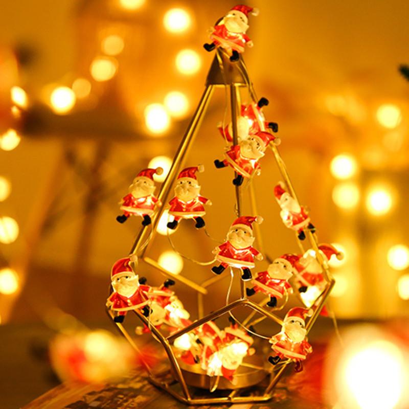 2M Santa Claus LED Garland String Lights Merry Christmas Decoration for Home Xmas Tree Ornament Navidad Natal New Year