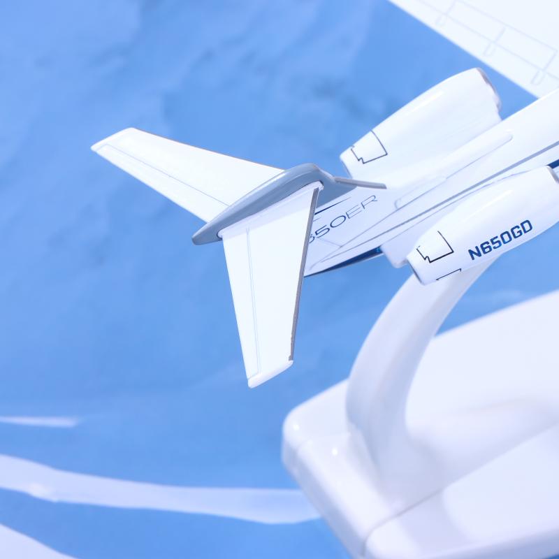 1 Stück Gulfstream G650 Flugzeug Diecast 1/200 Maßstab Flugzeugmodell Flugzeuge G650Er Flugzeugmodell Flugzeugmodell