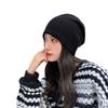 Knitted Pile Hat Children Spring and Autumn Casual Versatile Big Head Circumference Showing Face Small Pullover Cold Hat Confinement Baotou Hat