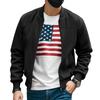 Foreign trade spring and autumn suede solid color men's zipper jacket casual retro long-sleeved cardigan jacket men
