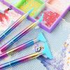 Kit d'outils de peinture de strass, poignée confortable, stylo à fil coloré en métal avec têtes de rechange, artisanat de bricolage, 1 ensemble