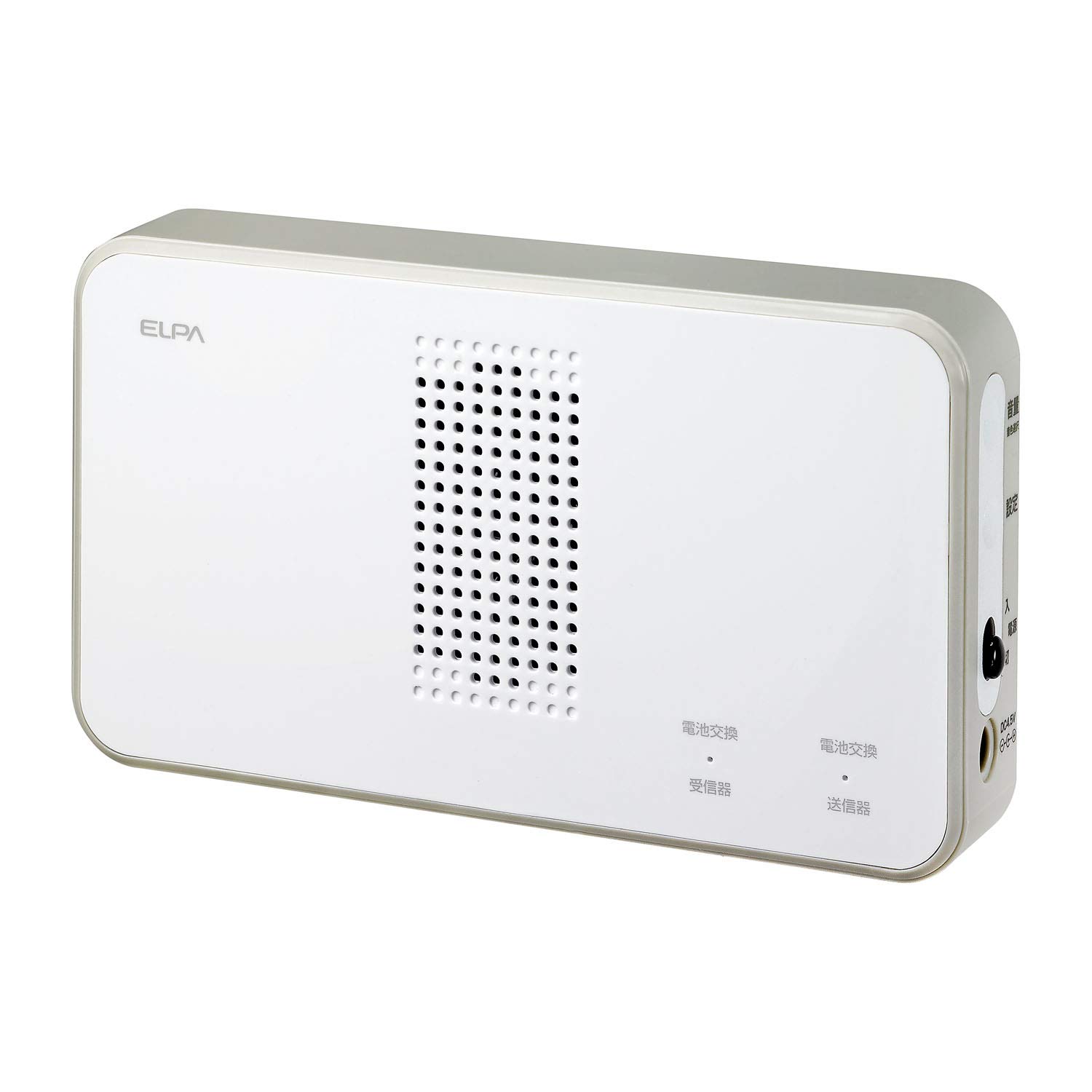 

ELPA Wireless Chime Receiver for and No Wiring Required EWS-P50 Caregivers, Offices, Stores, Wireless, белый