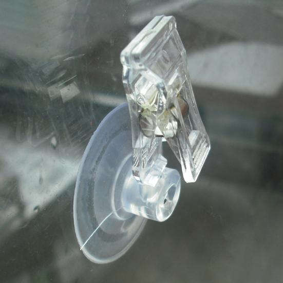 5Pcs Suction Cup Clips Stable Multi-use Transparent Wall Mount Round Suction Clamp Holder Household Supplies