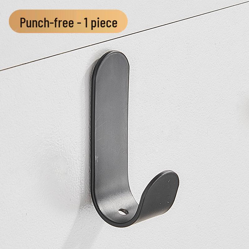 No-Drill Wall-Mounted Metal Hooks for Bathroom, Door, Hat, and Coat – Strong Adhesive Iron Hardware
