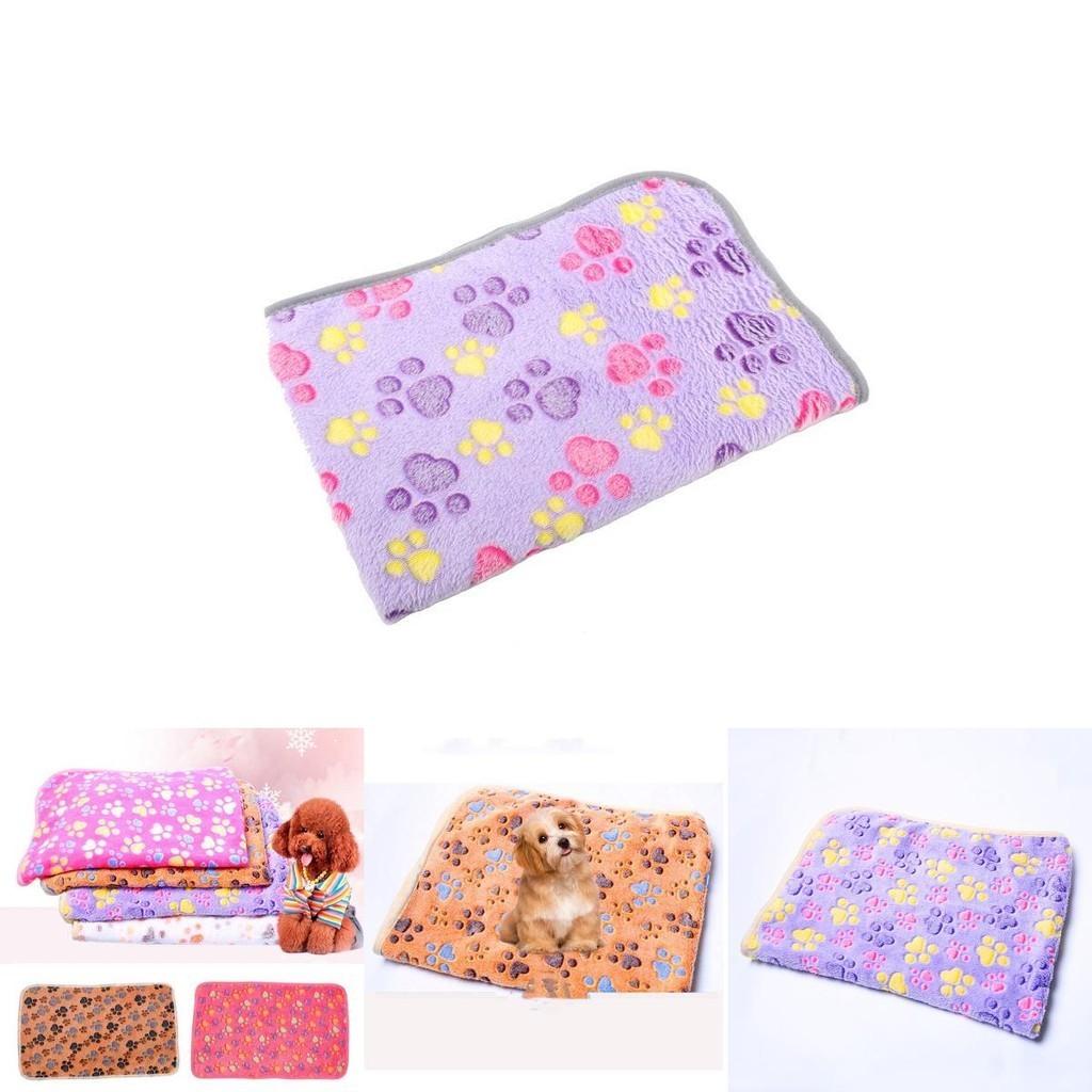 Coral Velvet Dog Kennel Pad Pet Blanket For Autumn And Winter Warm And Comfortable