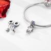 Copper Colorful Charms Bead Pink Red Color Dangle Cz Zircon Clasp Clip Charm Fit Original Mula Bracelet Diy Jewelry