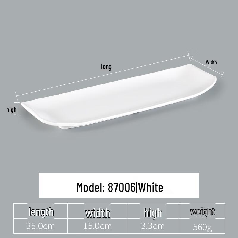 Handon Food-Grade Melamine Long Flat Plate