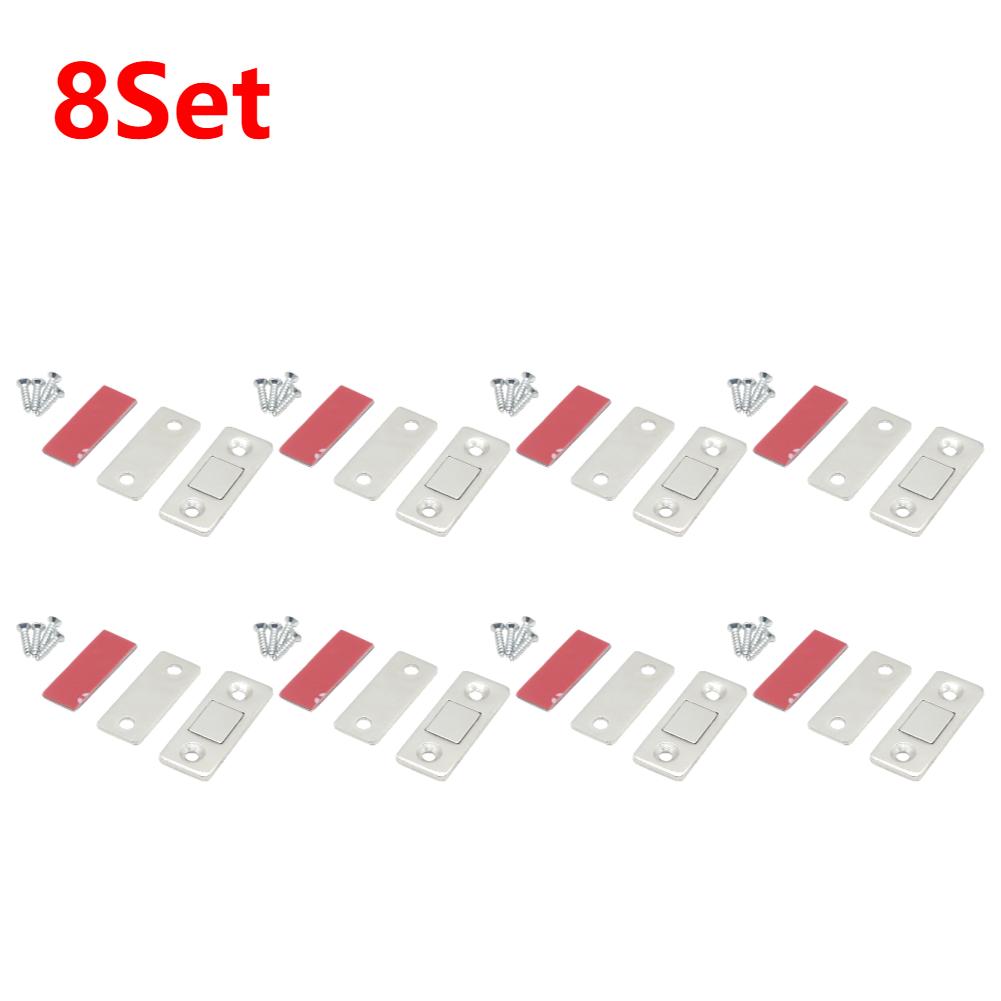 Magnetic Door Catch Cabinet Magnetic Catch Adhesive Drawer Magnet Catch Ultra Thin Cabinet Door Magnetic Catch Drawer Closures