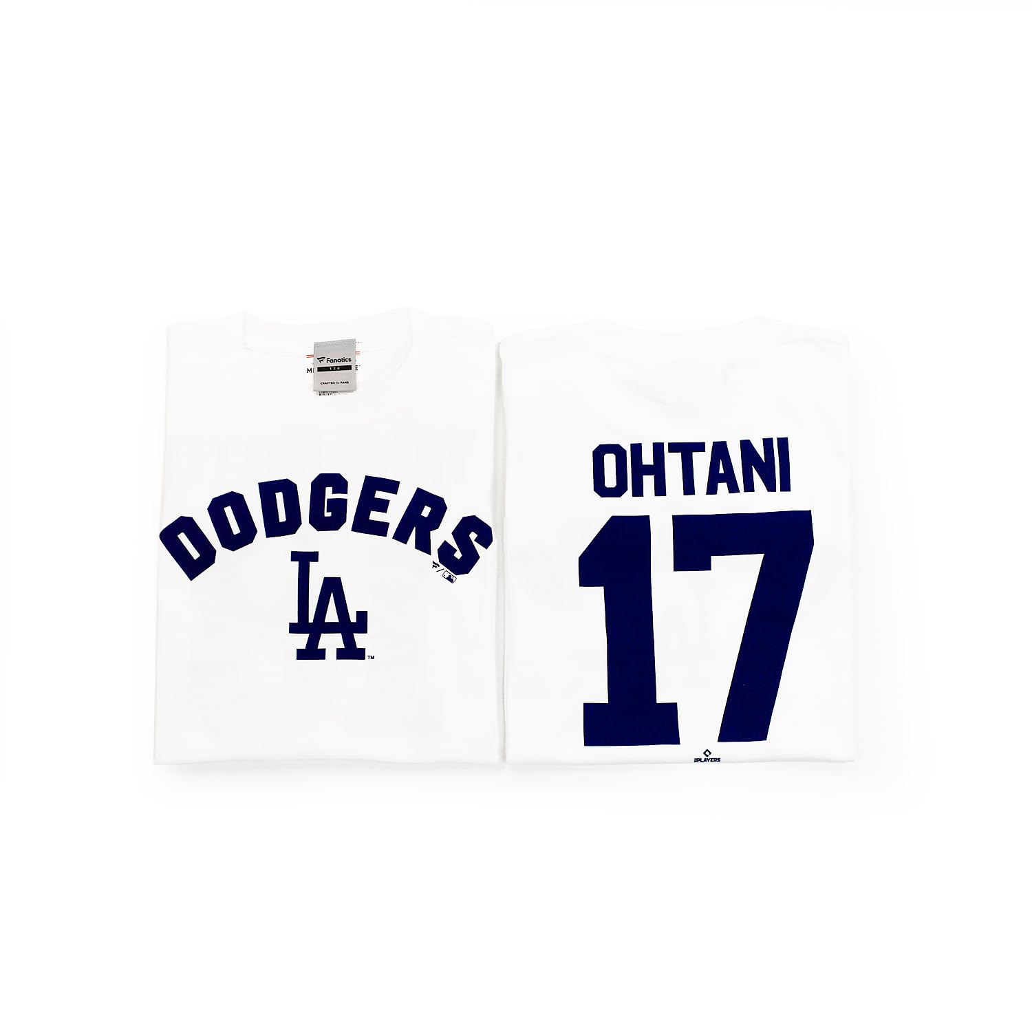 [Fanatics] Fanatics Los Angeles Dodgers Shohei Ohtani Name and Number T-Shirt Kids White ML25AS004J WHITE (WHITE)