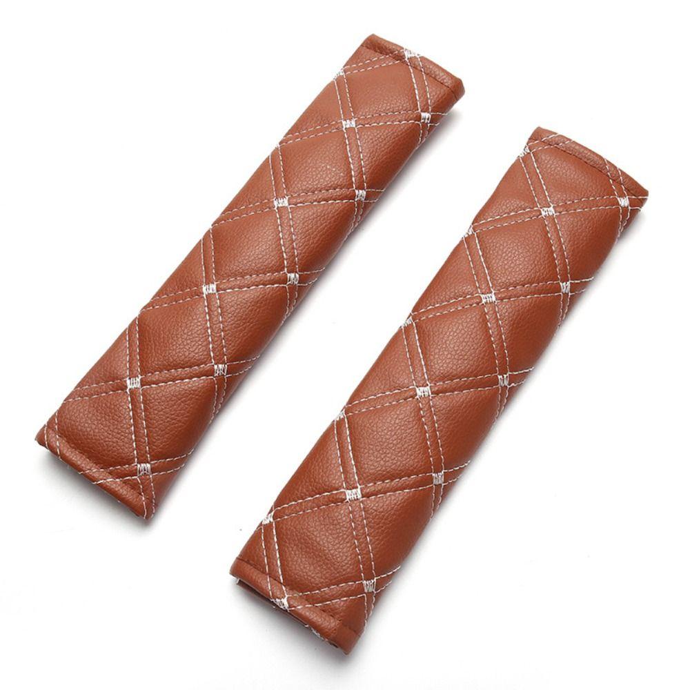 2 Pezzi Imbottiture Per Cinture Di Sicurezza Auto Con Cristalli – Cuscinetti Universali, Fissaggio Magico, 6,5x23 Cm