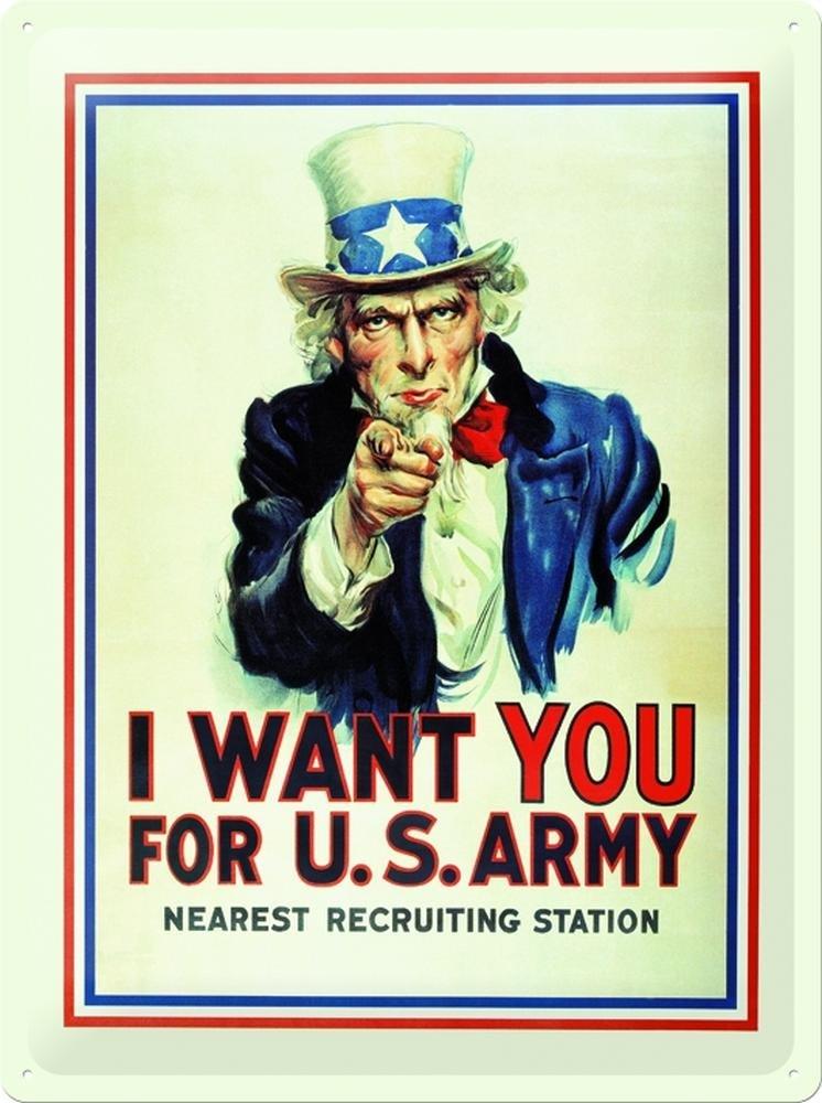 TIN SIGN USA I Want you