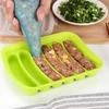 6 Grids Sausage Maker Mould Silicone DIY Ham Hot Dog Making Moulds With Lid Kitchen Household Sausages Cake Baking Tools Molds