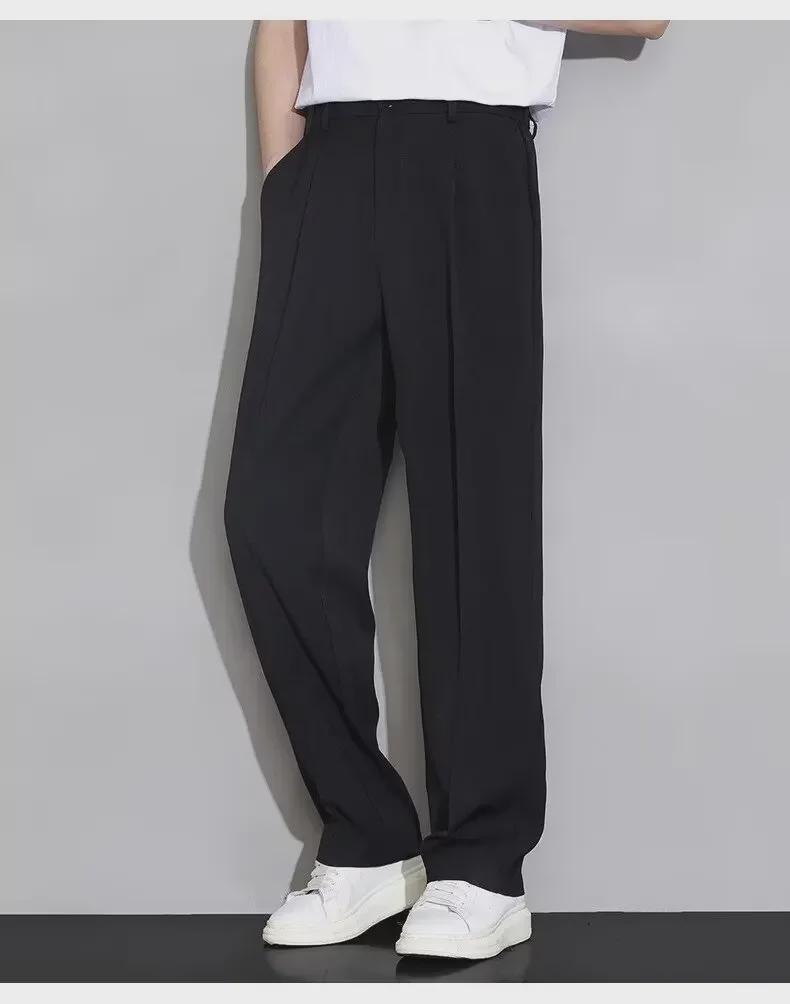 2024 Sommer Herren Eisseide Anti-Falten Gerade Hose: Lässig & Bügelfrei