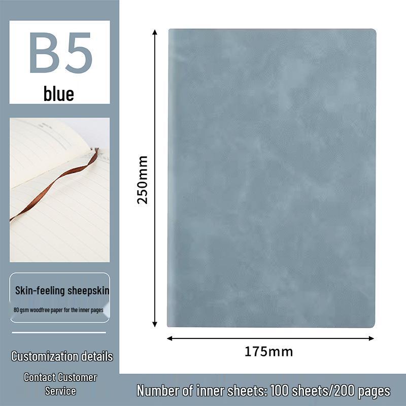 Multi-Size Soft Leather Notebook with Logo Printing - Mini Pocket Memo Pad