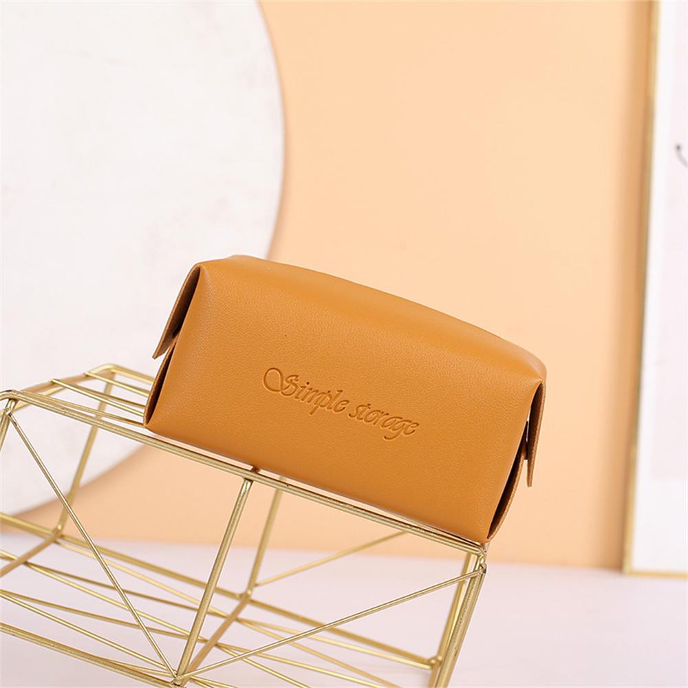 Nordic PVC Leather Tissue Box Portable, Desktop Toilet Paper Holder Napkin Storage Box WC Paper Container Home Decoration