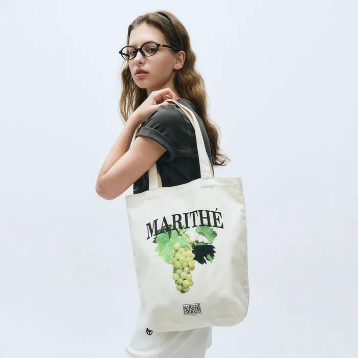 GRAPE GRAPHIC ECO BAG natural