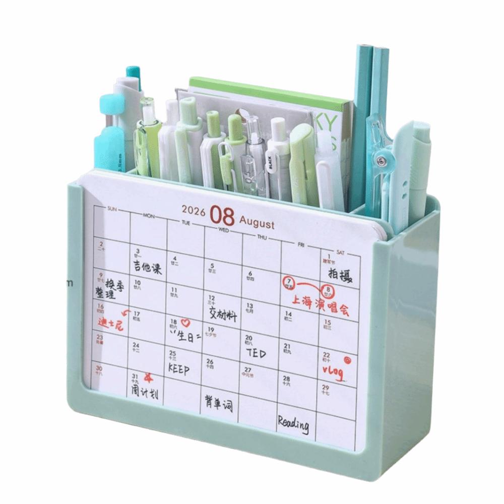 3 Grids Makeup Brush Holder Space-Saving Pencil Storage Box Tabletop Decor