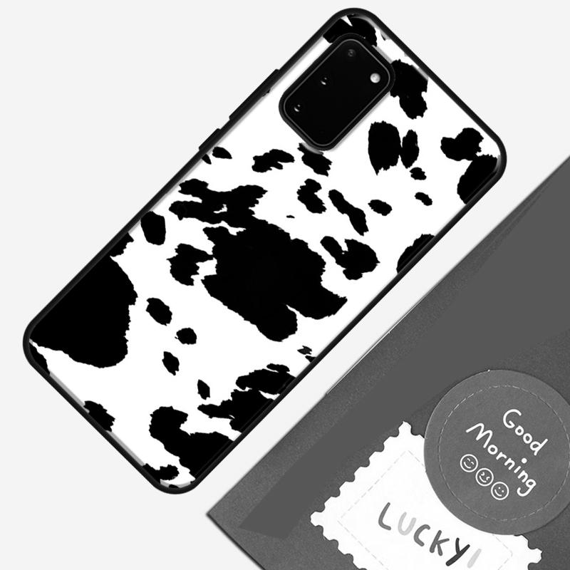 Coque de téléphone motif peau de vache tachetée pour Samsung Galaxy S25 S26 Ultra S20 S21 S22 S23 S24 Plus S9 S10 S25 FE Coque