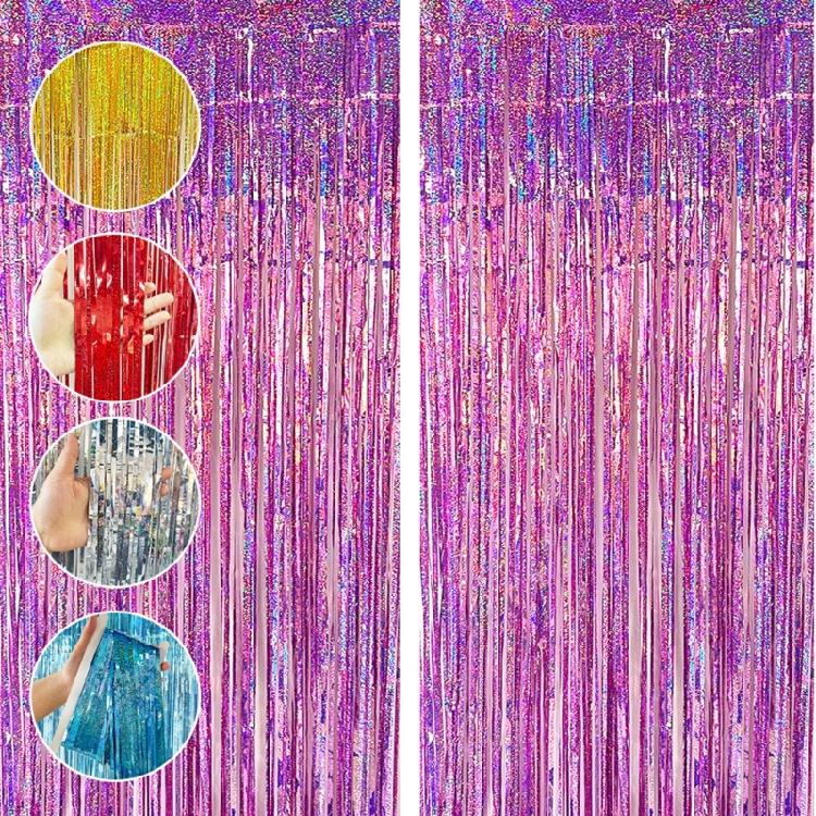 6Pcs Transparent Stage Background Curtains For Birthday Party Wedding Decoration Easy To Hanging Ornament