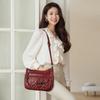 Soft Leather Multi-Layer Shoulder Bag Women's Multi-Pocket Crossbody Bag Mother's Bag