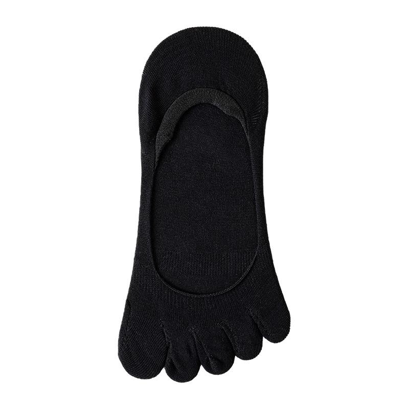 

Five-fingered Women s Summer Lightweight Open-front Invisible Socks with Anti-slip Properties and Non-slip Heel and Toe Protection 1 pair чёрный