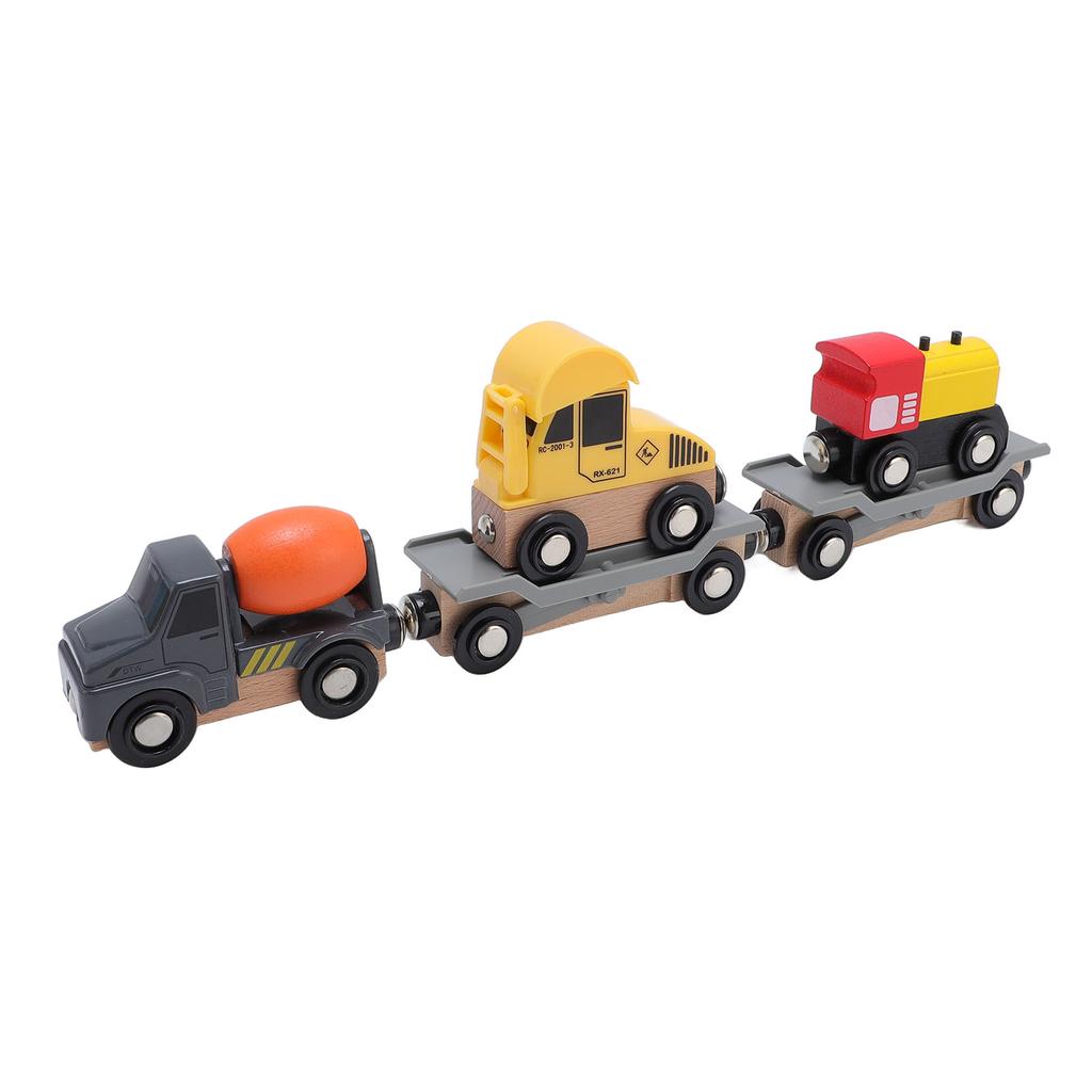 Wooden Train Toy Improve Hand Eye Coordination Educational Easy To Assemble Children Toy Train for K
