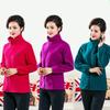 Polar Fleece Jacket Women's Cardigan Solid Color Fleece Sweater Outdoor Leisure Sports Top