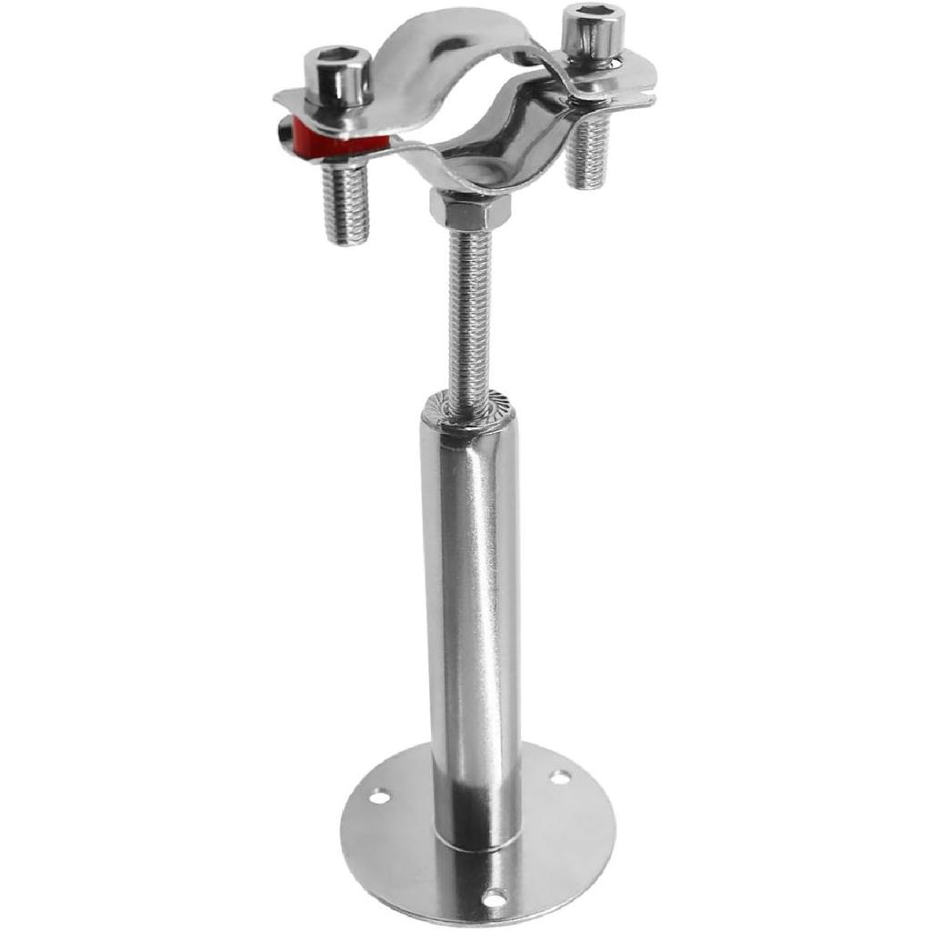 Wall Mount Pipe Supports,Ceiling Mount Pipe Strap Clamp,TTZEZE 304 Stainless Steel Adjustable Pipe Bracket Holder Pipe Straps with Screws for PVC