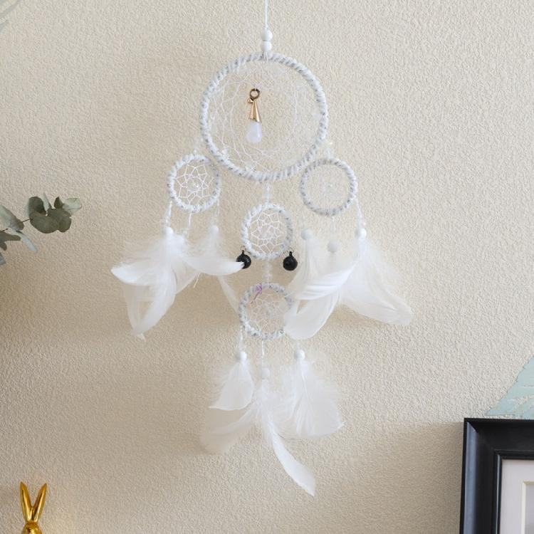 Handmade Dream Catcher Beads & Feathers Wall Hanging Bedroom Ornament Decoration