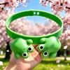 3D Printing Sun Protection Cap Creative Outdoor Beach Hat 3D Printing Frog Cap  Beach Holiday