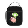 1 Piece For Students Food Container Dark Humor  Portable Pocket Invader Zim Zipper Closure Aluminum Foil Food Pouch For Travel