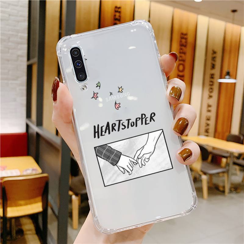Heartstopper Nick and-Charlie Phone Case Transparent For Samsung Galaxy A S 8 9 10 12 20 21 40 50 52 51 70 71 Fe Ultra Plus